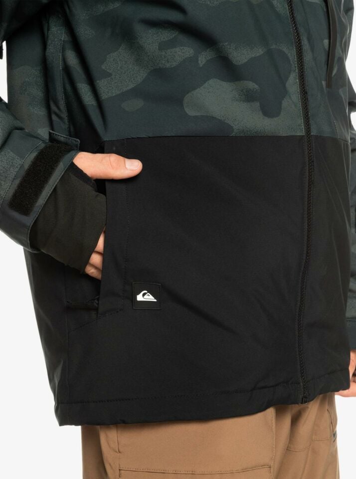 Quiksilver Mission Printed Block Erkek Kayak/Snowboard Montu-EQYTJ03403