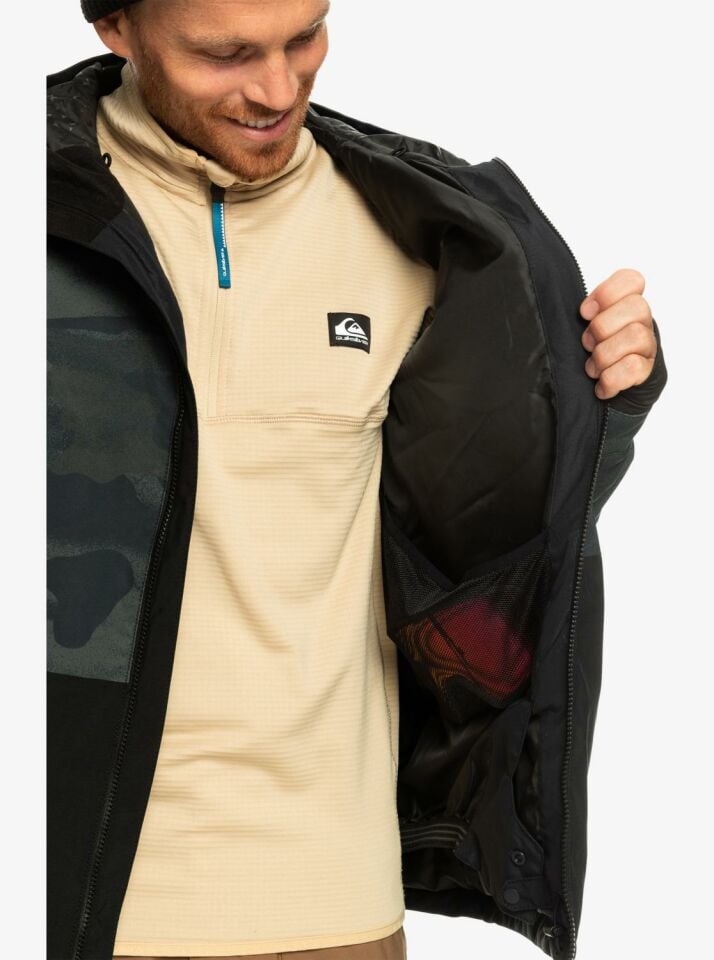 Quiksilver Mission Printed Block Erkek Kayak/Snowboard Montu-EQYTJ03403