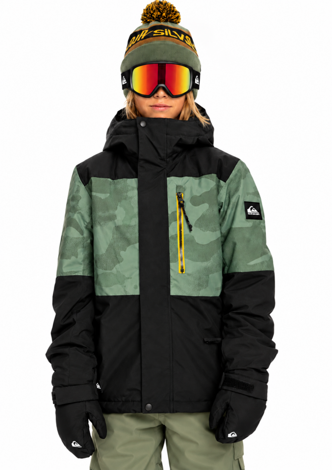 Quiksilver Mission Printed Block 4-16 Yaş Çocuk Kayak/Snowboard Montu-EQBTJ03155