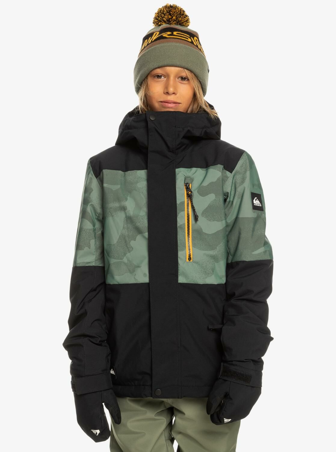 Quiksilver Mission Printed Block 4-16 Yaş Çocuk Kayak/Snowboard Montu-EQBTJ03155