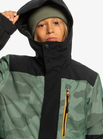 Quiksilver Mission Printed Block 4-16 Yaş Çocuk Kayak/Snowboard Montu-EQBTJ03155