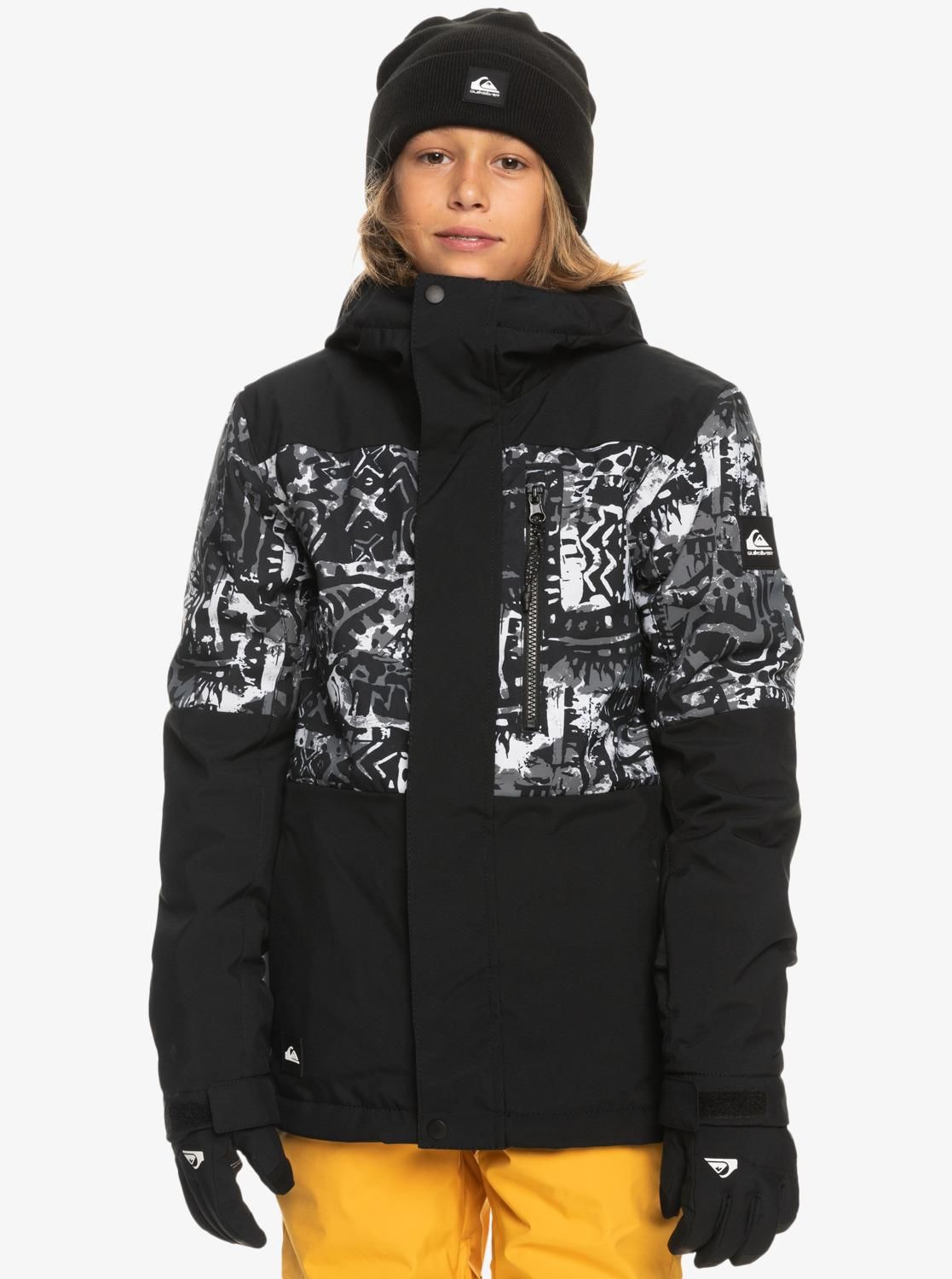 Quiksilver Mission Printed Block 4-16 Yaş Çocuk Kayak/Snowboard Montu-EQBTJ03155