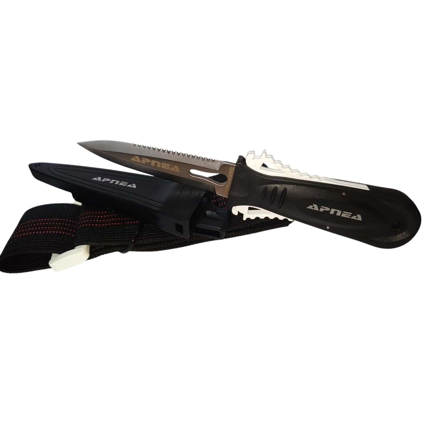 Apnea Attack 9cm Dalış Bıçağı Kol Bantlı Kakıçlı-PR14010015