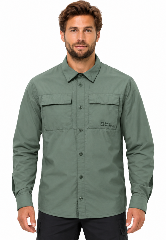 Jack Wolfskin Barries L/S Erkek Gömlek-1404101