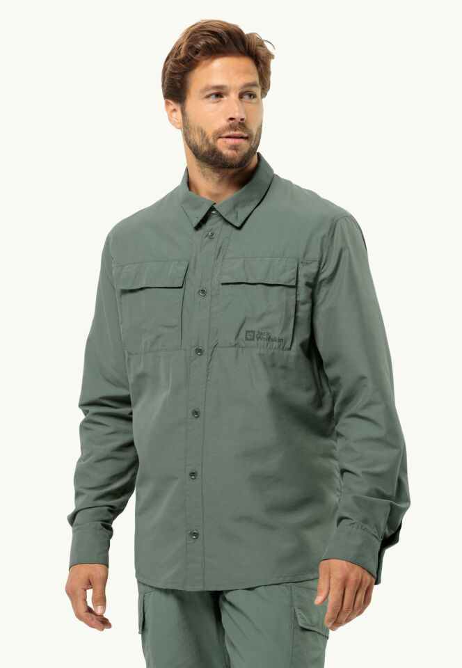 Jack Wolfskin Barries L/S Erkek Gömlek-1404101