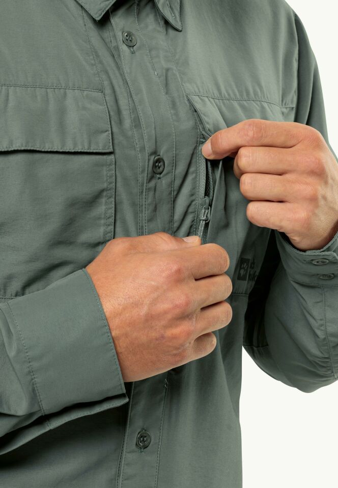 Jack Wolfskin Barries L/S Erkek Gömlek-1404101