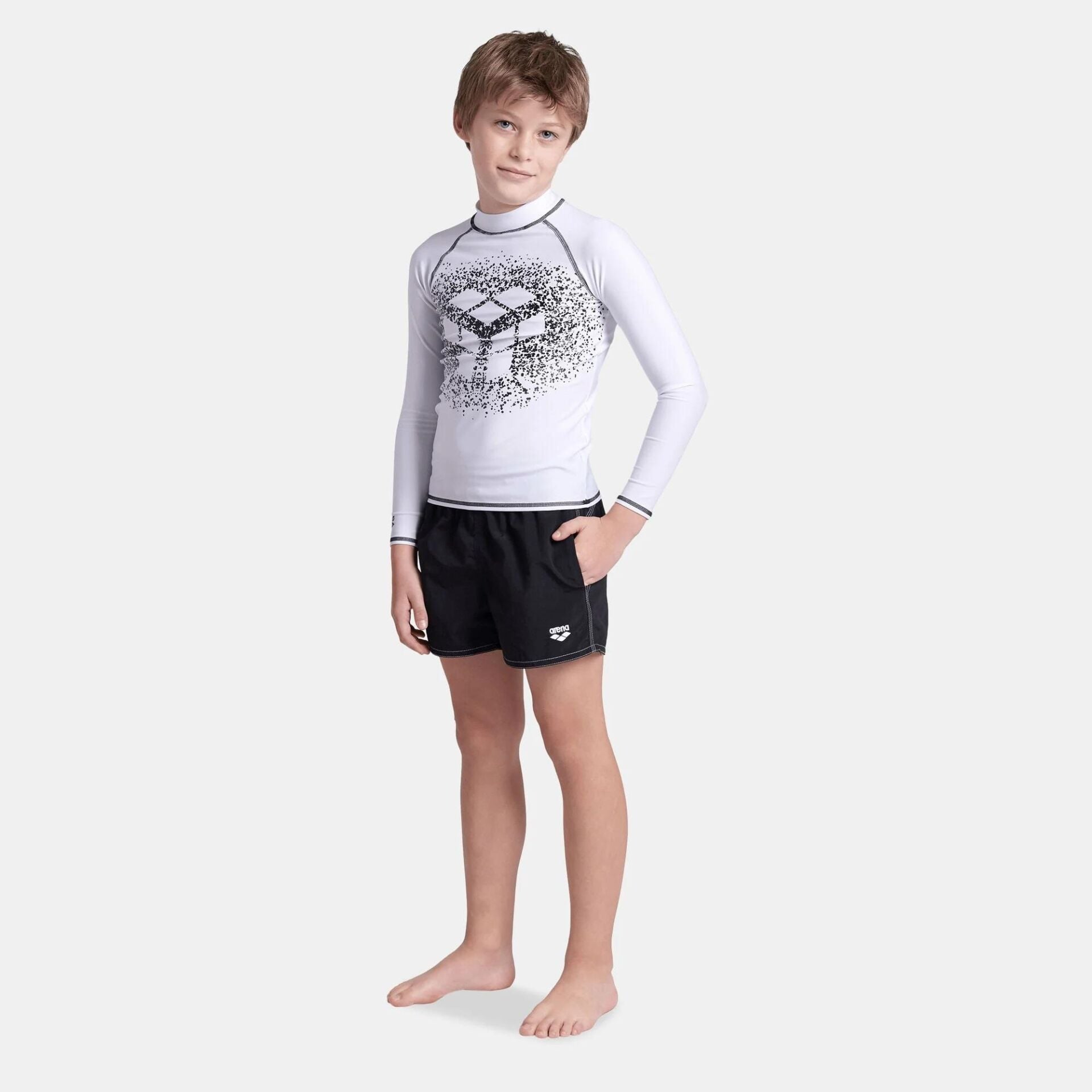 Arena Rash Vest L/s Graphic Erkek Çocuk Yüzücü Tişörtü-AR006296719