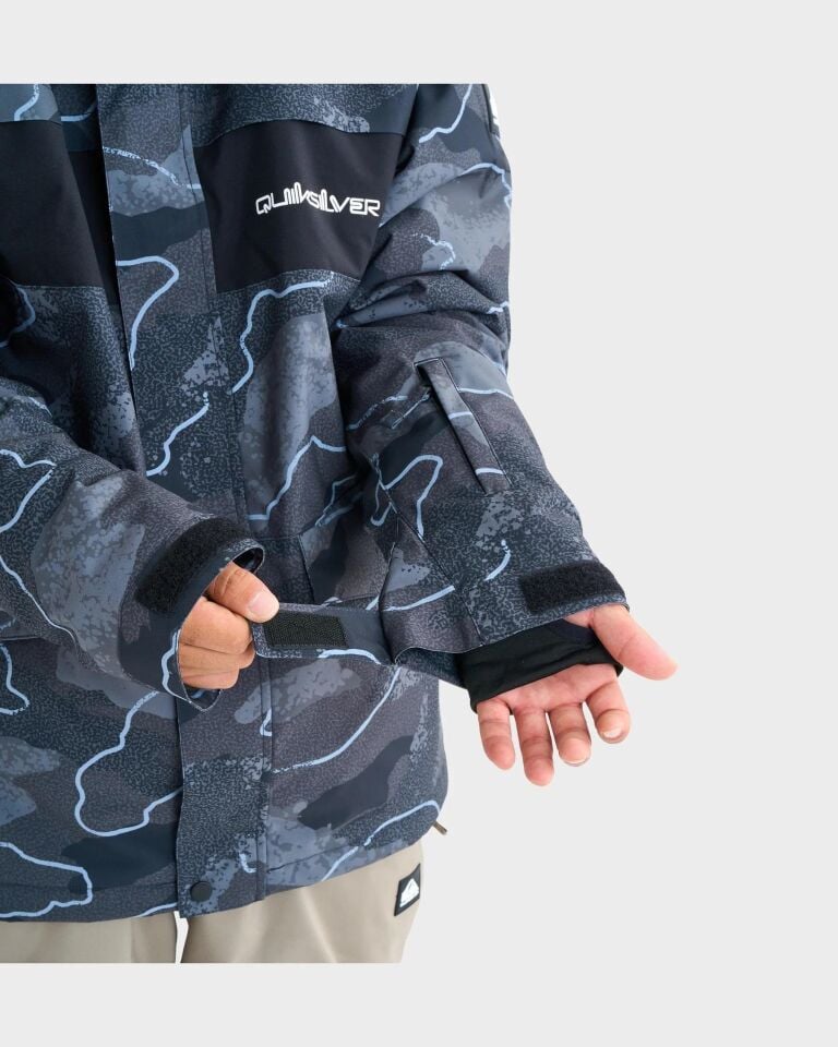 Quiksilver Mission Printed Block Erkek Kayak/Snowboard Montu-GQYTJ03000