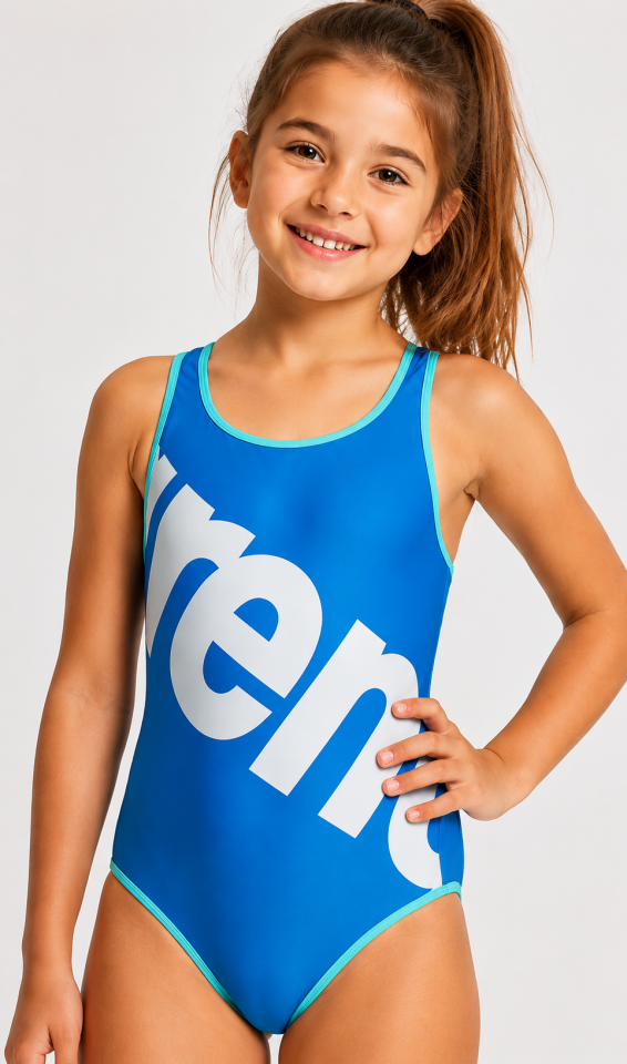 Arena Logo Swimsuit One Piece Kız Çocuk Mayo-AR007328A4M